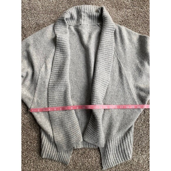 Express Women’s Gray Open Front Cardigan Sweater - Picture 3 of 5
